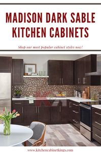 Madison Dark Sable is part of our American made kitchen cabinets. When you invest in USA kitchen cabinets, you're investing in quality, aesthetic, and durability.