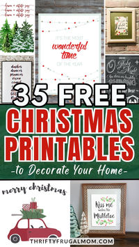 Looking for free Christmas printables wall art to make your home feel festive? These options are perfect! And there is something for everyone. Includes farmhouse, whimsical, black and white, vintage, classic and more.