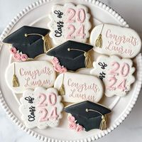 Decorated Graduation Cookies | Beautiful Graduate – Southern Sugar Bakery