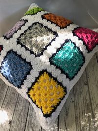 The crochet pattern for the Granny Square Accent Pillow will be a great addition to your home decor pattern library. I'm no different from most crafters I know.  We're constantly making gifts for everyone else