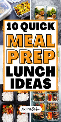 Meal prep lunch ideas for a healthy lifestyle! Discover easy healthy meals and simple meal prep recipes perfect for quick healthy lunches. Enjoy nutritious meal prep with healthy meal prep lunches and make-ahead meals. Find easy lunch recipes and clean eating recipes that are low-calorie and budget-friendly. Perfect for protein-packed meals, vegetarian meal prep, and weekly meal prep. These healthy lunch ideas are ideal for beginners and anyone looking for easy healthy lunch prep ideas.