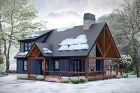 Two-Story Lake House Plan with Wrap Around Porch - 1784 Sq Ft - 680355VR | Architectural Designs - House Plans