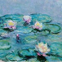 Water Lilies (detail) by Claude Monet                              …