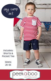 Free Shorts & T-Shirt PDF Sewing Pattern | Day Camp Set