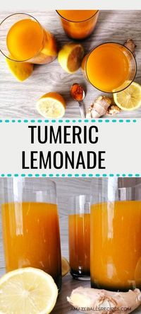 Refreshing turmeric lemonade - Amazeballs Recipes