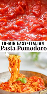 Tomato basil pasta "pasta pomodoro" in Italian is an easy and delicious recipe that is perfect for a quick lunch or dinner.You only need to plan for 10 minutes of cooking time, and simple ingredients that you probably already have in your pantry.