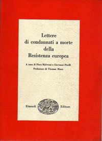 lettere di condannati a morte della resistenza europea - AbeBooks