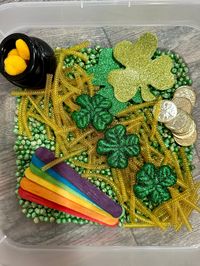 St. Patricks Day Sensory Bin St. Patricks Day Sensory Kit Preschool Sensory Bin Sensory Play Montessori - Etsy