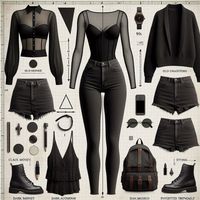 Urban Dark Outfit #гранж #стиль #стильгранж #мода  #одежда #красота #гранжстиль #гранжстайл #платье