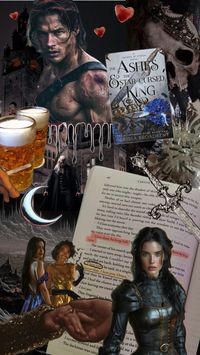 Ashes and the Star Cursed King by Carissa Broadbent aesthetic collage