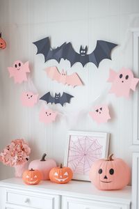 Transform your bedroom with these 20 DIY pink Halloween craft ideas that blend spooky and sweet! These projects are perfect for anyone looking to enhance their pink Halloween bedroom decor with a personal touch. From pink pumpkin decorations to ghostly garlands, these pink Halloween room ideas will inspire you to create a uniquely cute and spooky space. Dive into the pink Halloween aesthetic with these DIY girly Halloween decor projects and make your bedroom a festive masterpiece!