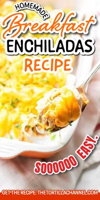 Breakfast enchiladas with sausage and cheddar cheese. Discover the best ideas and inspiration for breakfast enchiladas. Get inspired and try something new for breakfast. Your family will love it. Save this pin for later.