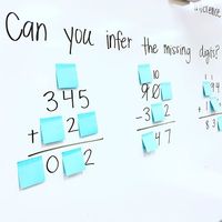 my students' favorite math warmup 💯👍🏼 (We're practicing making inferences in reading right now. #integratedcontent) #problemsolving…