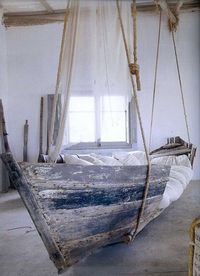 on the balcony, overlooking the Andaman. #boat #sofa #couch #bed #interior design #rustic