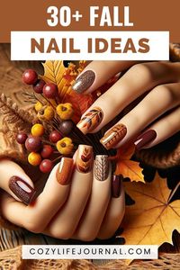 Get ready to fall in love with these stunning autumn nail ideas! From cozy neutrals to vampy hues, these fall nails will have you feeling all the autumn vibes. Whether you prefer classic designs or trendy embellishments, there's a perfect fall nail look for everyone. Elevate your seasonal style with gorgeous shades and intricate patterns that celebrate the beauty of this magical time of year. Transform your nails into a chic accessory that complements all your cozy sweaters and pumpkin spice lat