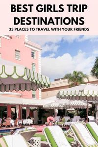 Get a list of 30+ girls trip destinations to add to your girls getaway bucketlist. These travel destinations are perfect for girls weekend getaway ideas or for longer girls trips around the world. You'll find trips to take with your girlfriends all around the world that work for every budget and friendcation ideas that are unexpected. | girls getaway destinations | best girls trip destinations | girls getaway weekend ideas | girls trip destinations weekend getaways