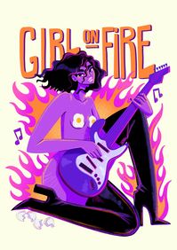 Girl on Fire on Behance