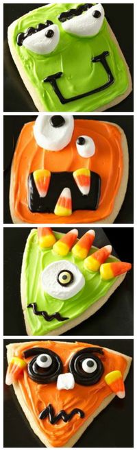 Wacky Monster Cookies ~ Fun and easy using Pillsbury™ refrigerated sugar…