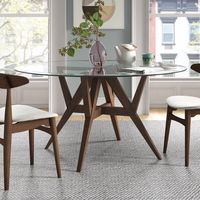 Wade Logan® Ashyla 54" Pedestal Dining Table & Reviews | Wayfair