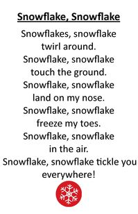 Itty Bitty Rhyme: Snowflake, Snowflake