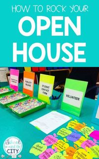 Tips for Open House (Meet the Teacher)