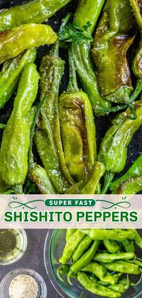 These shishito peppers are an amazing appetizer or low-carb side dish. With just three ingredients, they’re blistered to perfection and great for dipping!