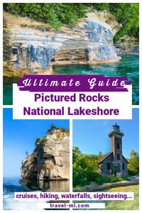 Pictured Rocks National Lakeshore Guide. Best ways to see Pictured Rocks. Hiking, cruises, waterfalls, camping, sightseeing #michigancamping #picturedrockscruises #waterfalls #picturedrocks #michigan #upperpeninsula #picturedrocksnationallakeshore #picturedrocksmichigan #picturedrocksmichiganupperpeninsula