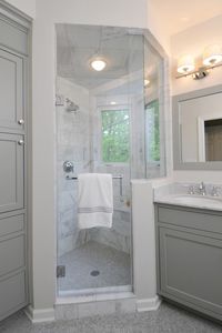 Cabinets painted in Fieldstone Benjamin Moore