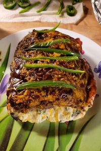 Jalapeno Popper-Stuffed Meatloaf