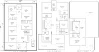 This detailed 14m x 21m ground-floor hospital layout has an integrated first and second-floor residential house plan, making sure all activities run in harmony. 