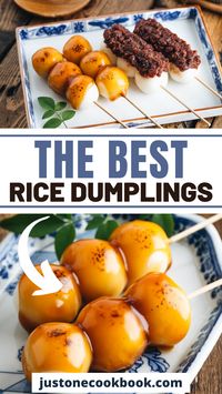 These rice dumplings are the best! They are topped with a sweet soy glaze that is the secret to making them so good. Try these homemade traditional Japanese rice dumplings!