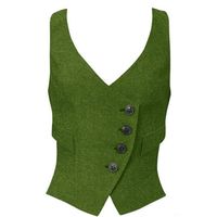 PRICES MAY VARY. High quality polyester, soft, resistant washing and durability are high quality,is not easy to wrinkle and fade Button closure，Women's Waistcoat Vest with Two Functional Pockets.The Features in Full Lining, V-Neck, Sleeveless,Button Up Design A variety of colors can be selected, no color shows different charm, strong dimensional stability Suitable for offices, waiters, work, steampunk themes, rock parties, Halloween, fashion shows, leisure, concerts, costumes, etc. Note: If you 