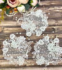 MEASUREMENTS: 3.5" in diameter. Comes in a pack of 10. Sugar Lace from NinisSweetCreations is elegant, flexible, and will add a touch of sophistication to any of your baking projects.  **Sugar lace is made to order** *Please allow 2-4 days processing time after order is placed *All orders are shipped out via First Class Mail *Shipping time is not included in processing time *Rush orders can be accommodated by purchasing upgraded rush shipping. *Upgraded shipping is a featured listing on NinisSweetCreations **NOTE: I am not responsible for shipping delays after your order has been shipped out. Carriers are still experiencing unprecedented increases in volume that can delay delivery time.** --------FAQ-------- Further FAQ's are answered on shop page Q: How do I determine how much lace is nee