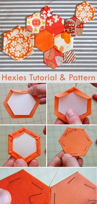 Hexies Tutorial and Pattern. How To Hexi / English Paper Pieced (EEP)