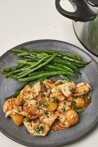 Slow Cooker Parmesan Garlic Chicken and Potatoes