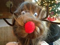 Christmas hair style.