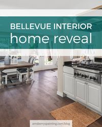 Bellevue Interior Home Reveal Painting Transformation #home #house #interior #paint #painting #transformation #reveal #transform #renovation #painter #bellevue #kitchen #bedroom #cabinets #bathroom #livingroom #diningroom