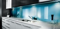 Lustrolite backsplash