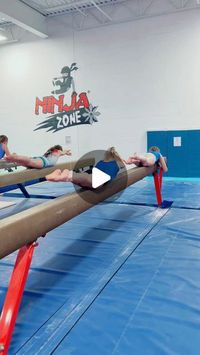 Elite Gymnastics Academy on Instagram: "Beam yourself to a stronger core!  #gymnastics #beamtraining #coreworkout #conditioning #gymnastlife #strong #balance #fitness #skills #gains"