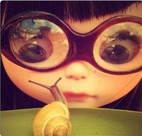 Blythe and snail