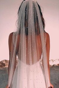 handmade vintage and modern wedding veil pearls brides veil white bridal veil by BeautyDresses, $65.99 USD