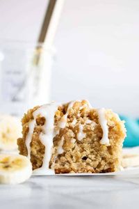 Tender and soft this banana cake is loaded up with flavor and a hint of spice. Topped with a sweet, brown sugar crumb this is the perfect snack or breakfast cake!