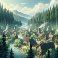 Hailstone Village, nestled in a dense forest, is a serene, picturesque village with a strong economy based on lumber production and a deep connection to the forest.