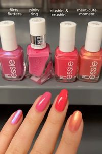 essie nail polish colors for spring 🩷❤️🧡 which one is youe favorite? 