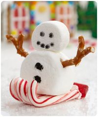 "Make Memories This Christmas: Build a Gingerbread House" -- Some cute ideas in addition to this adorable sledding snowman.