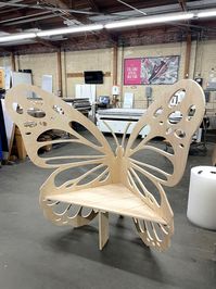 Wooden Butterfly Bench Butterfly Chair for Bridal Shower - Etsy