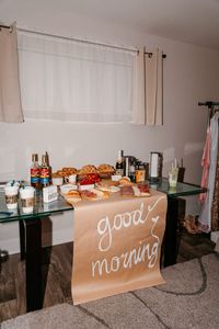 Cute asthetic bridal getting ready breakfast made sure everyone was fed and had there coffee ☕️#bride #bridal #bridessentials #wedding #morning