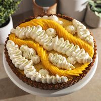 Mango Tart (with biscoff crust)