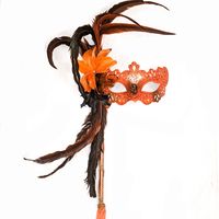 Venetian Cat Eye Ladies Formal Masquerade Ball Mask On A Stick | Mardi Gras Wedding In Tangerine Orange & Gold Bronze & Copper Masquerade Ball Ladies Mask Venetian Style Cat Eye Masquerade Mask Mardi Gras Mask 2022 2023 Cateye, Fits Very Nicely! New And Plenty In Stock! Enjoy! Fast Shipping! Ships Same Day Or Next Day With 1-3 Day Fast Priority Shipping Check Out My Etsy Shop Website Link In My "About" Section For Free Shipping Over $35 And 1/2 Price Items And Sales Wedding Ideas, Mardi Gras Wed