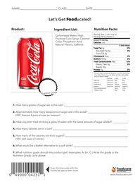 Fooducate worksheets | PDF